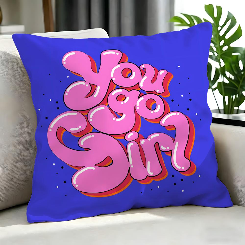 Text MMotivational Quote Cushion Cover Cushion Cover Set Pcs X X X Pillowcase Decorative Sofa Home Decor