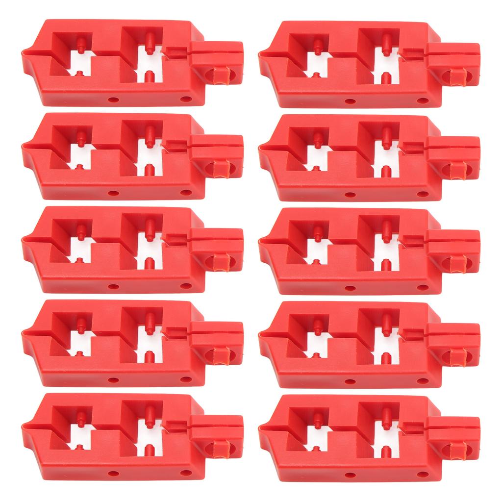 10Pcs Snap On Circuit Breaker Lockout PA Nylon Energy Isolation Safety Circuit Breaker Lockout