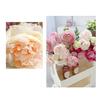 Artificial Ranunculus Asiaticus 2 Head Realistic Fake Silk Flower with Stem Home Office Wedding Party Faux Flower Decoration