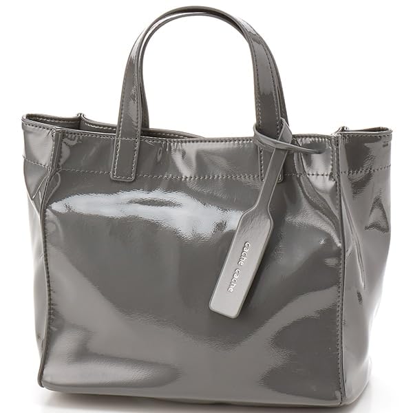 Мягкая эмалированная квадратная сумка-тоут S