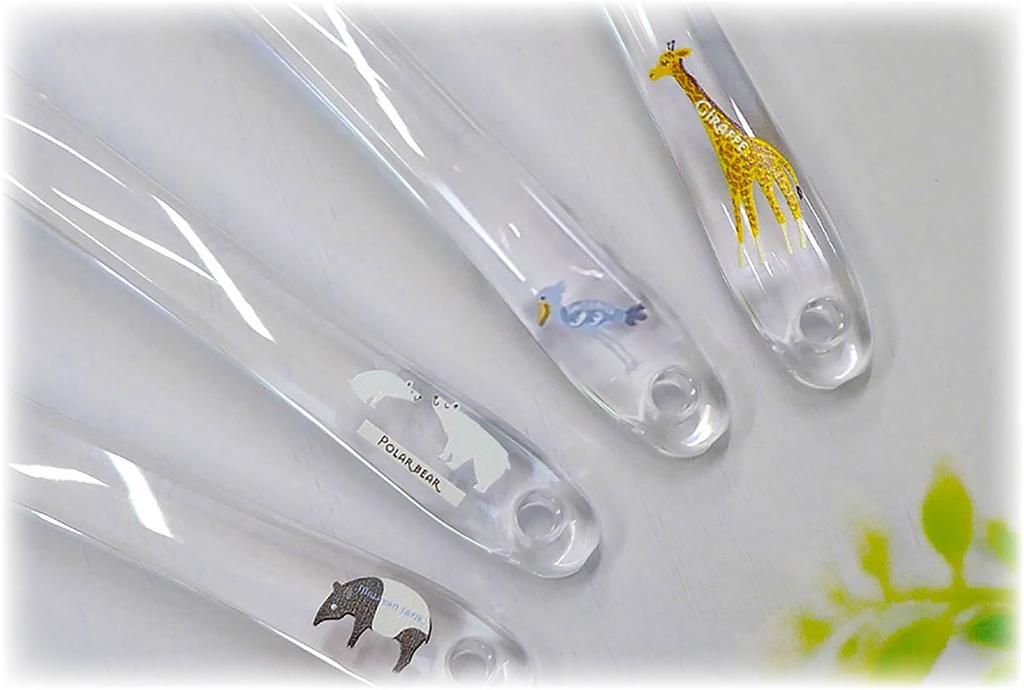 The God of Spiral Twin Adult Zoo Natural Clear LAPIS, Toothbrushing Bristles, Toothbrush, Regular, Bristles, 7-Piece Set, LA-221PET,