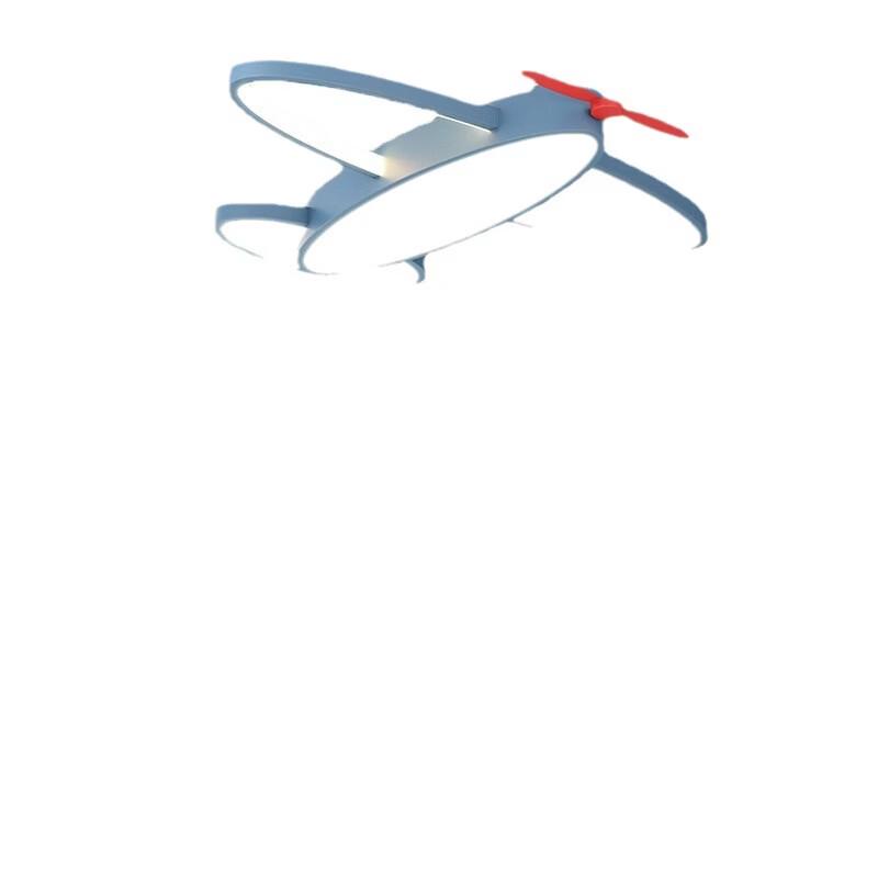 OEING Kids' Room Blue Airplane Ceiling Lamp