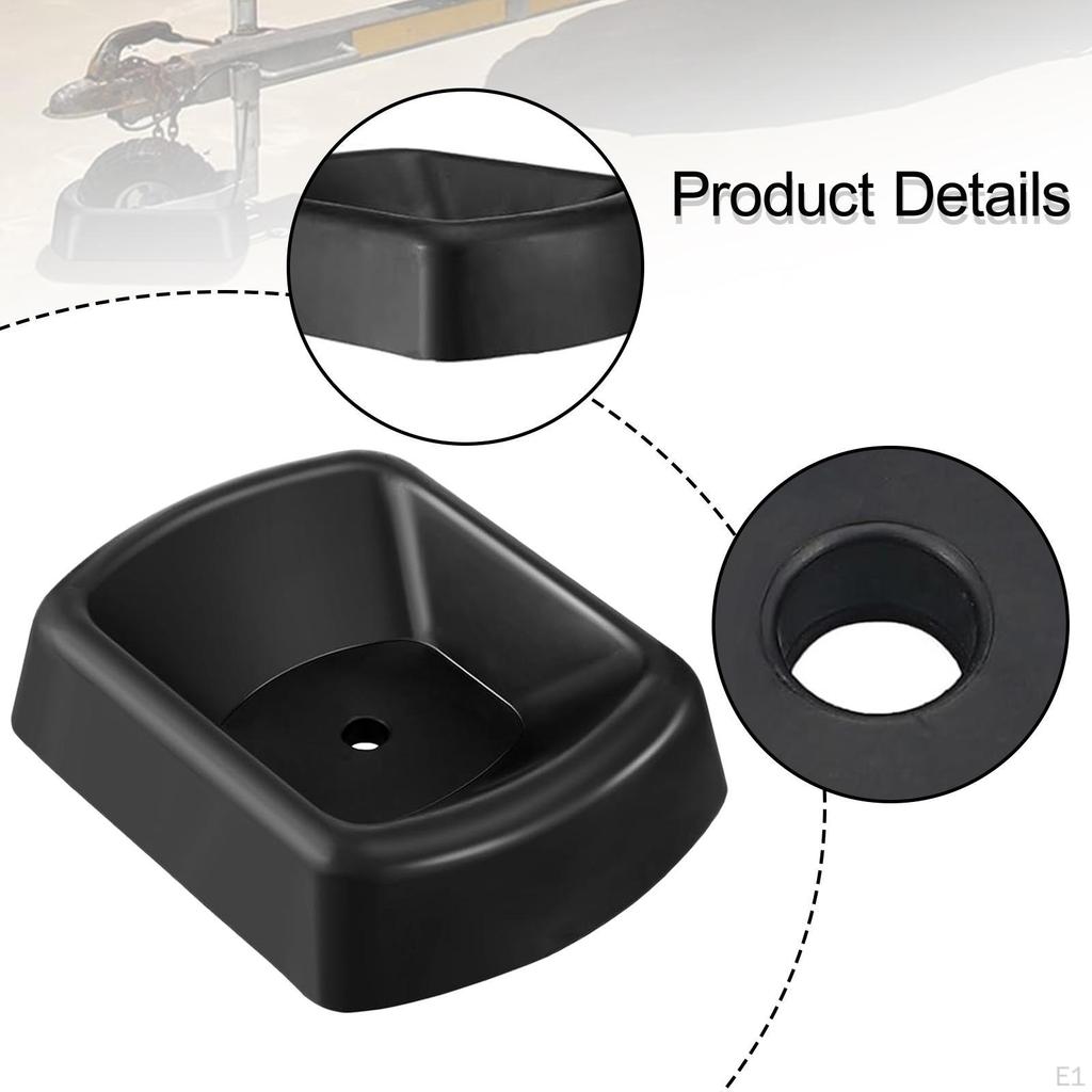 Jack Wheel Chock Rubber Caster Dock Heavy Duty for Trailer RV