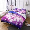 3D Digital Printing Abrasive Bedding Feather Three-Piece Set