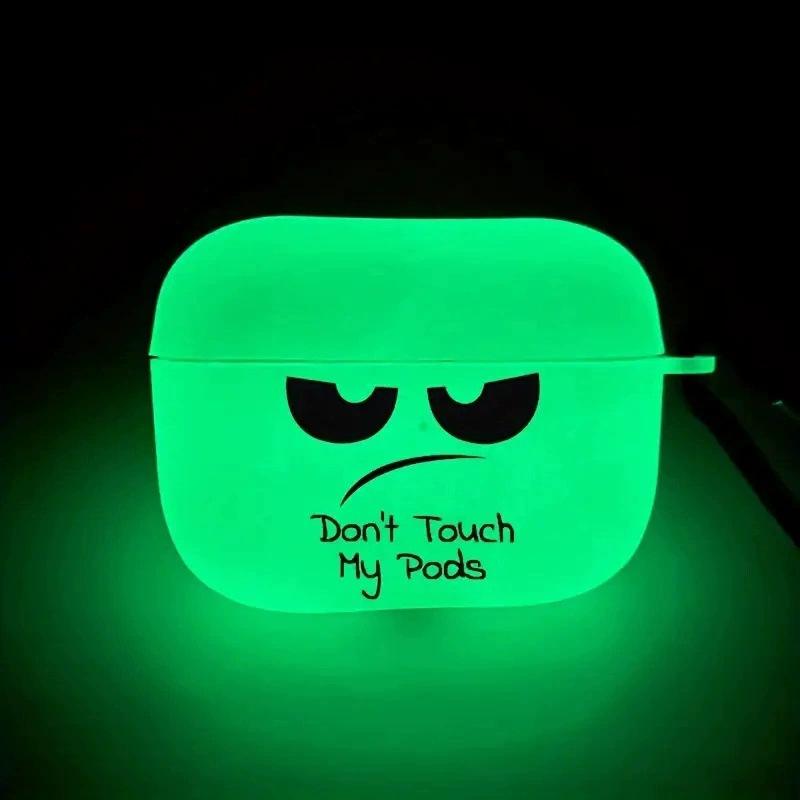 Luminous Creative Personalized Expression Pack Is Suitable for Apple 1/1 Generation 1 Generation Pro Series Earphone Case Cover Protective Case.