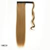 Synthetic Straight Ponytail Hair Extension With Velcro Wrap Design, 60cm Long Sleek Wrap Around Ponytail For Women Girls