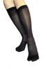 And Little Toe Kasahara Style Short Stockings Below the Toe Support Black [Bunion Relief] "Legrina Knee" (Three & Taping) /