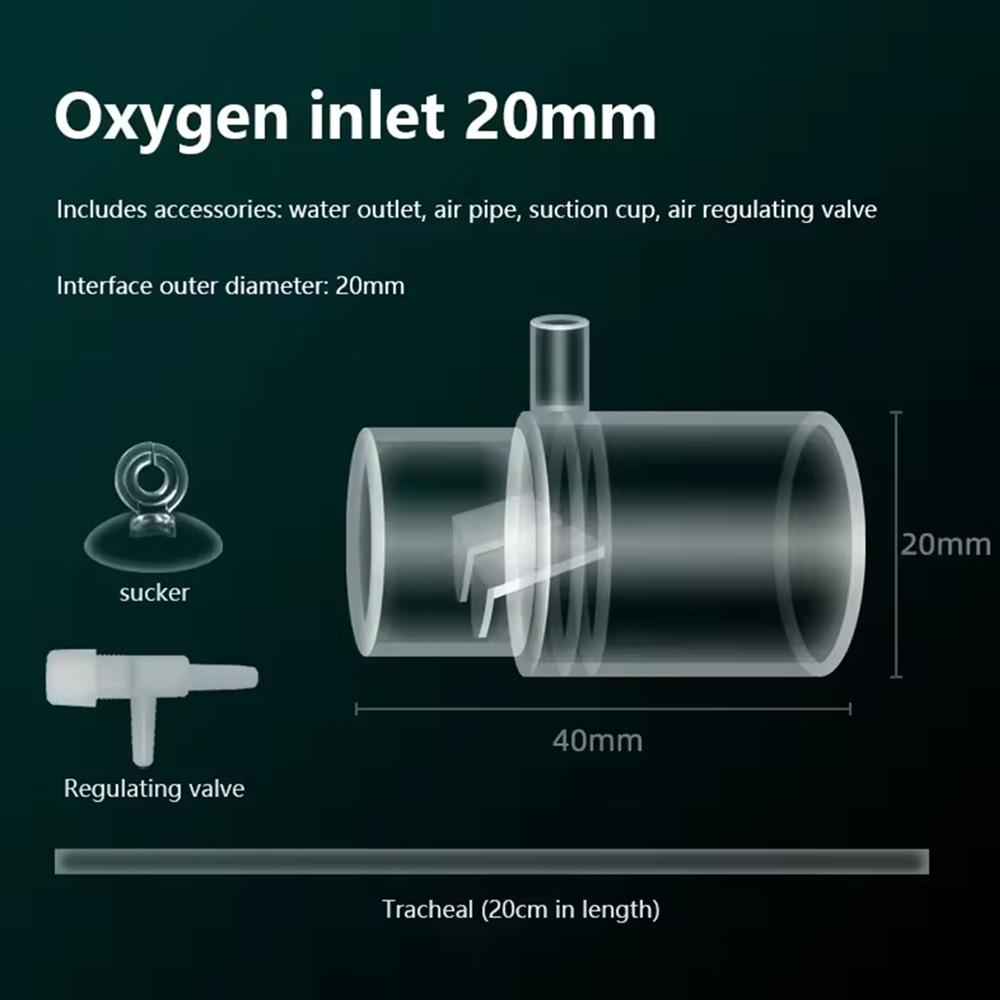 16/20/25mm Fish Tank Filter Outlet Acrylic Aquarium Oxygen Head  Fish Tank Accessories