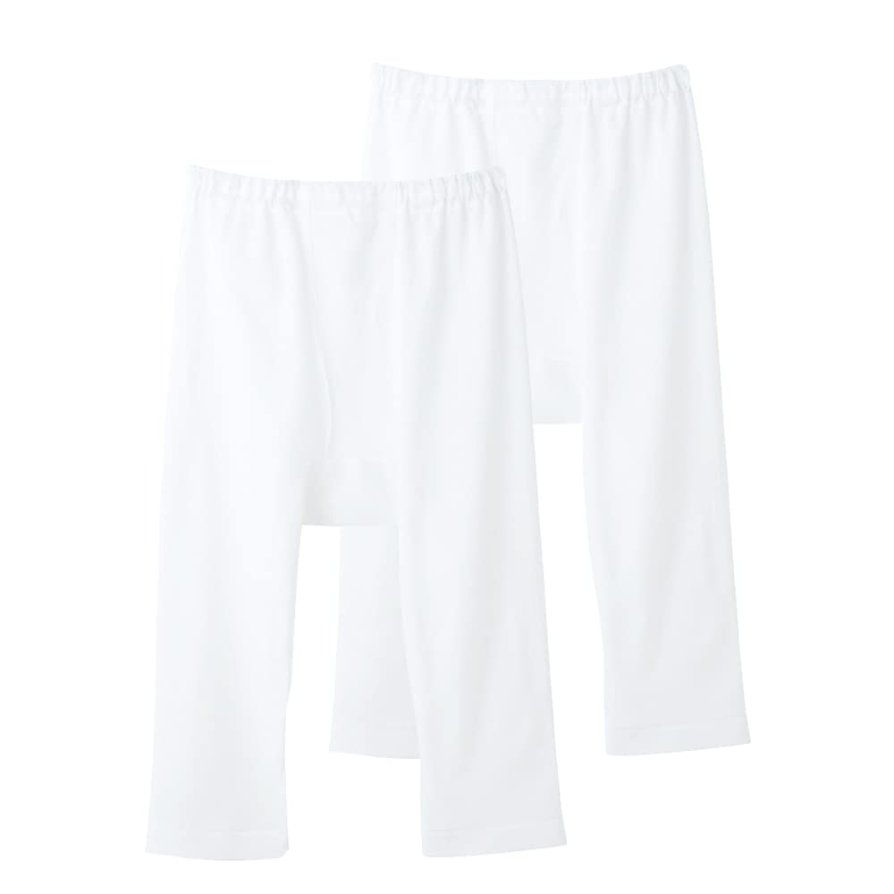 

Крутой набор из 2 пике шорт для Нового Л [Gunze] (Переднее открытие) Мужчины, Белый,