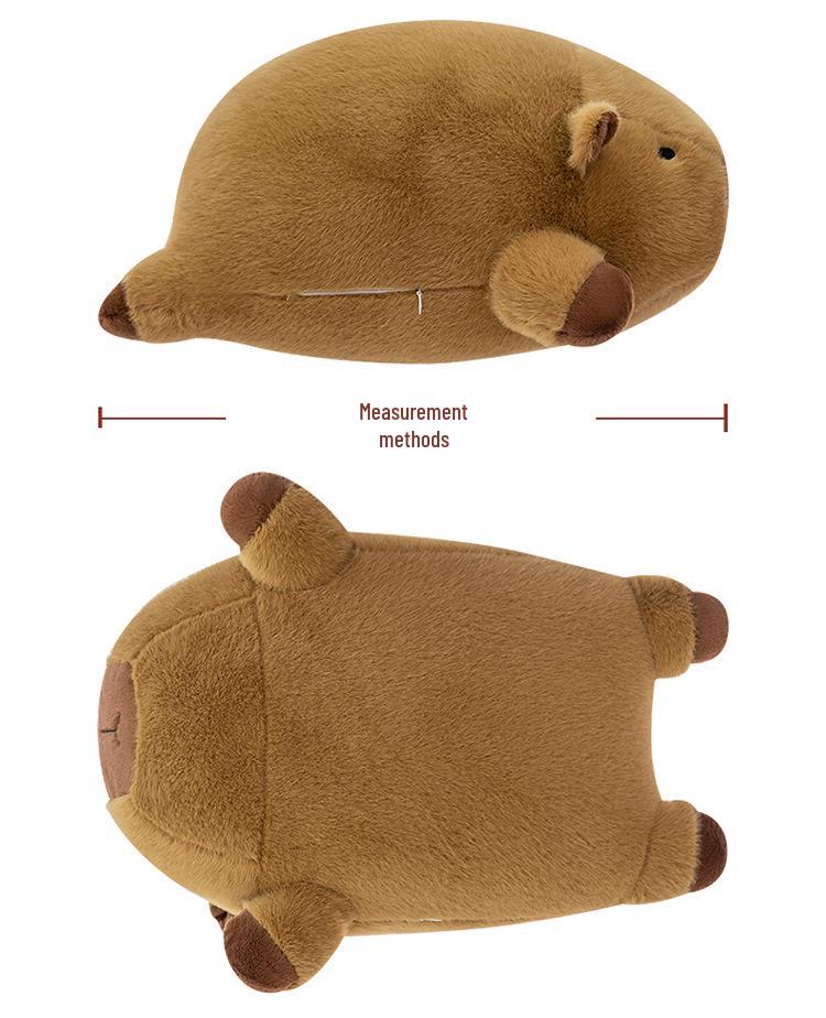 Adorable Capybara Plush Doll: Round Pillow & Creative Birthday Gift