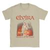 Elviras Pure Cotton Tshirt For Unisexs Beach Mistress Of The Dark Y2k Funny Tshirts Crewneck Harajuku Tee Shirt Oversized Hot