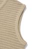 Covernat V-Neck Knit Vest Beige
