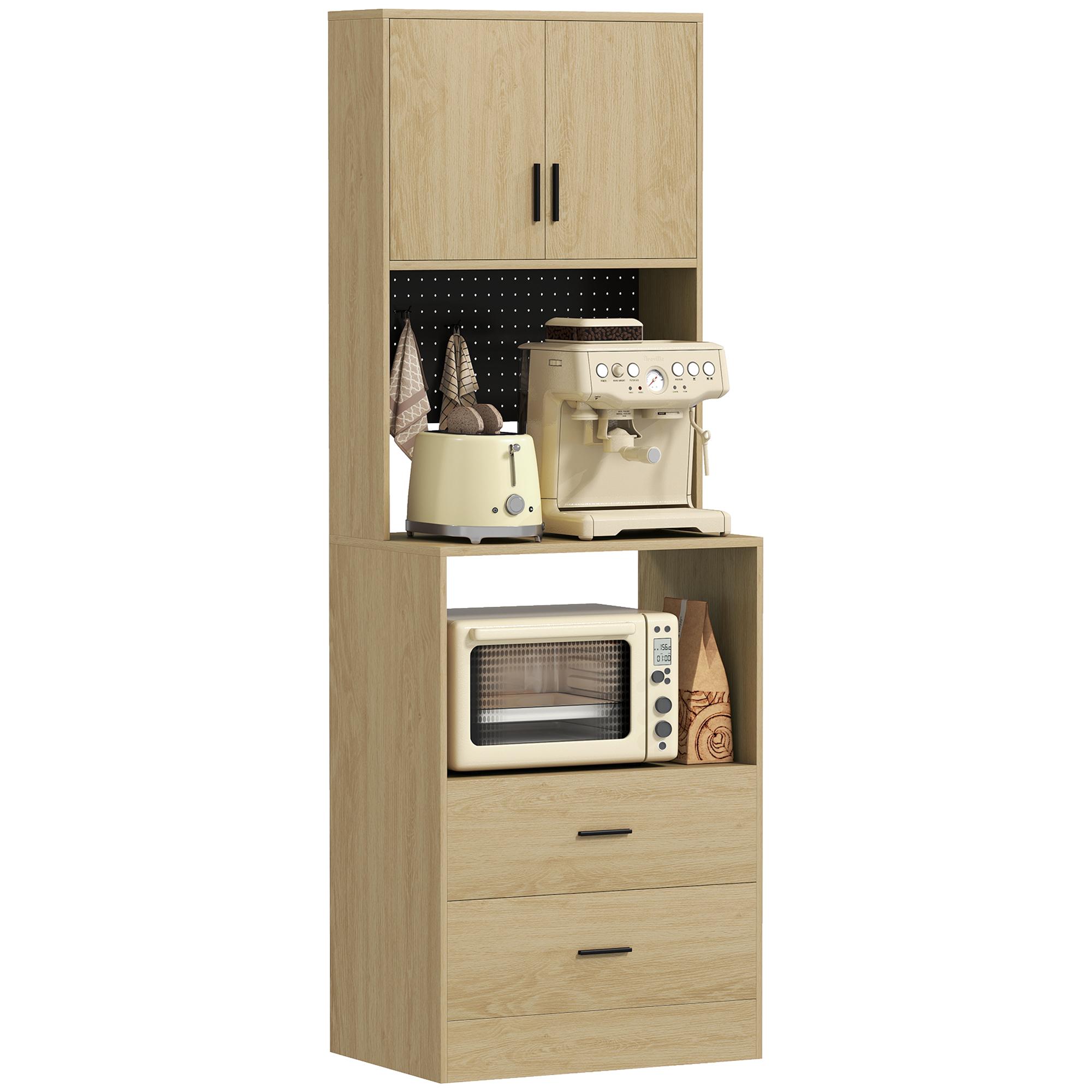 Microwave cabinet, sideboard, 2 drawers, 2