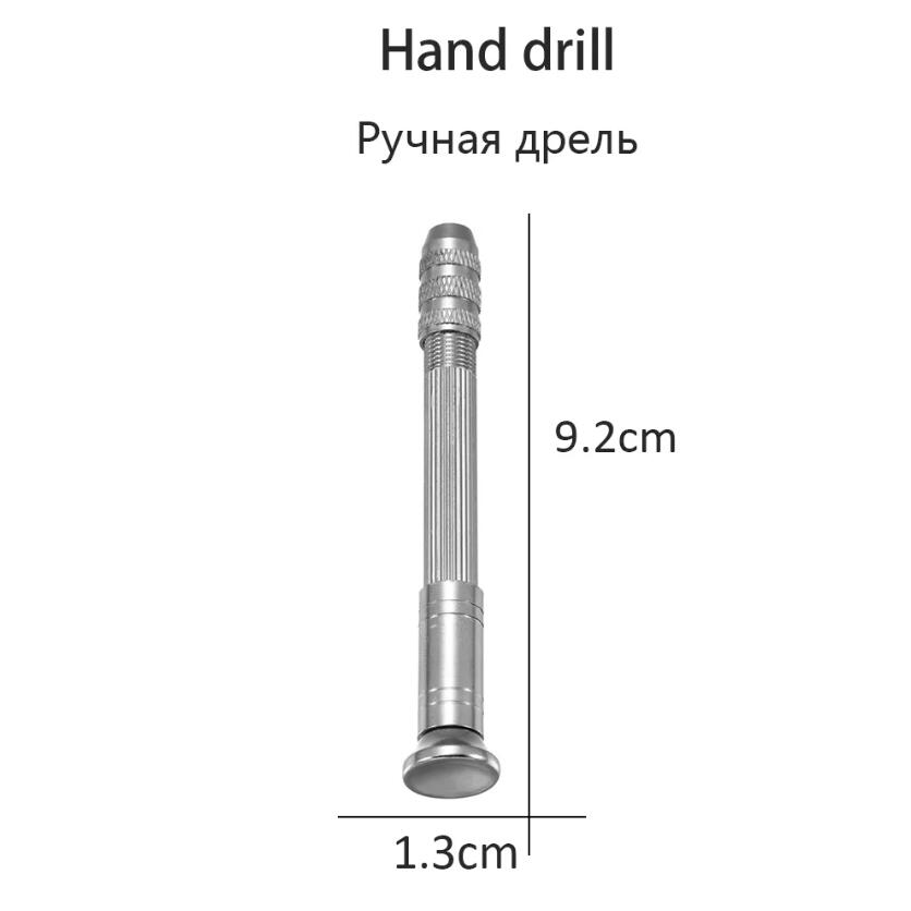 Metal Hand Drill 0.8-3.0mm Drill Screw For Resin Molds UV Epoxy Resin Mold Tools DIY Jewelry Making Handmade Equipments Tool