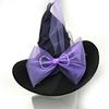 Large Black Witches Witch Hat for Women Led Light Up Witch Caps Halloween Cosplay Costume Accessory for Women Girls Gift