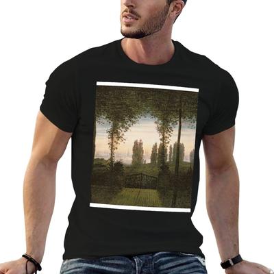 Caspar David Friedrich - Remembrance Of Johann Bremen T-Shirt T Shirt Man Plain T Shirt Man Lux
