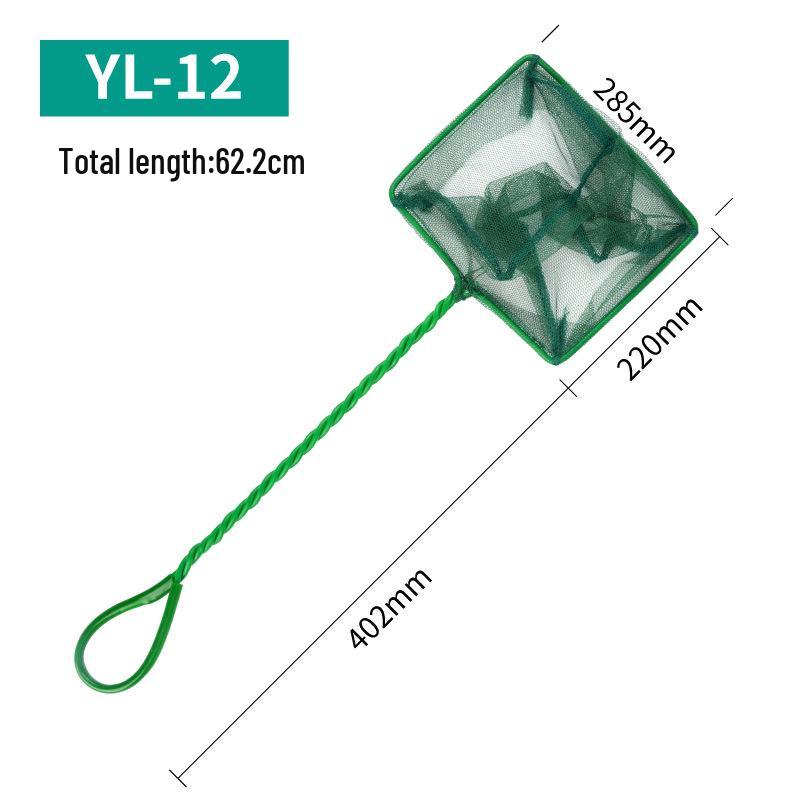 Aquarium Fish Net: Hand-held Square Net for Large and Small Ornamental Fish