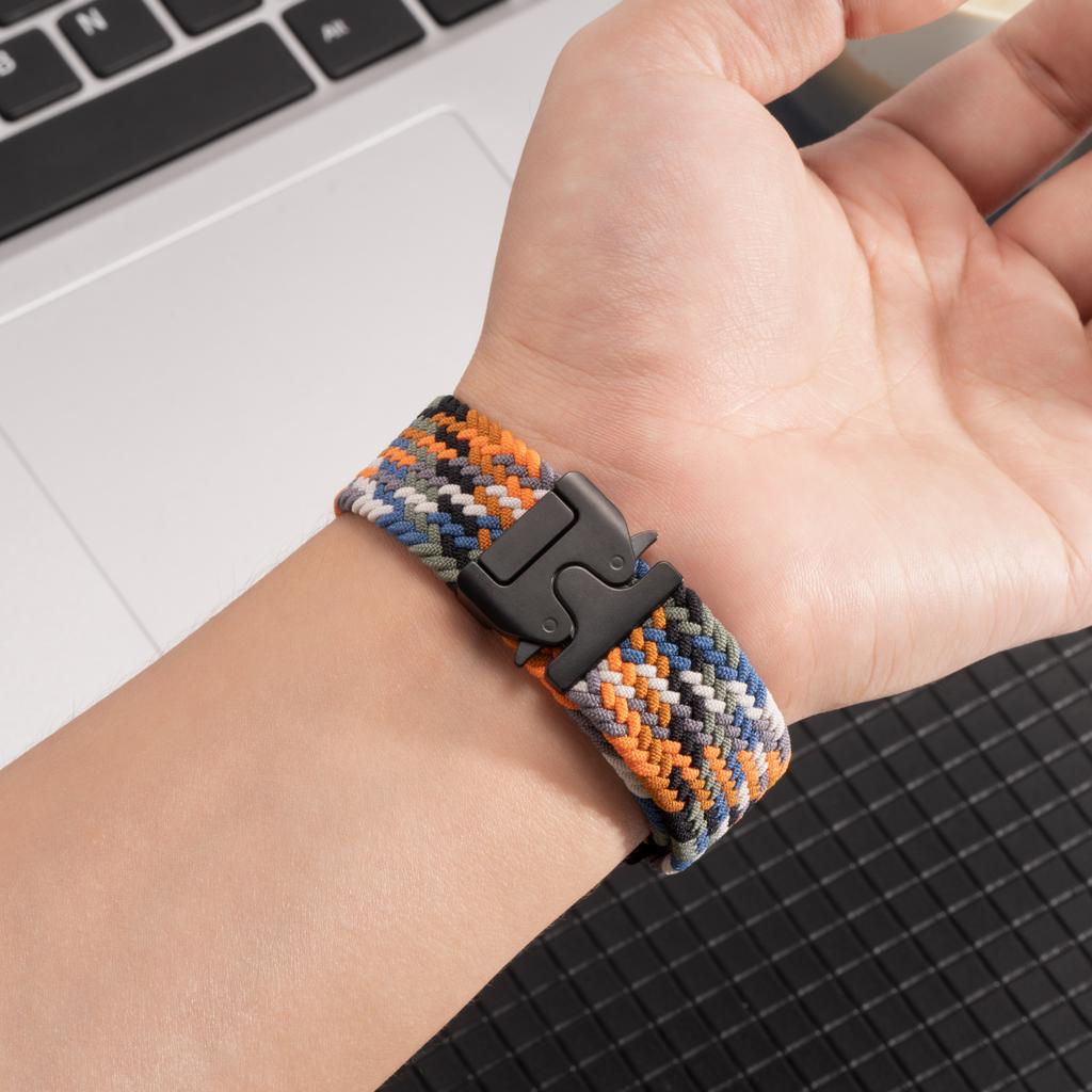 Nylonarmband für Samsung Galaxy Fit 3 Armband Verstellbares geflochtenes Solo-Loop Ersatzarmband für Samsung Fit 3 Uhrenarmband