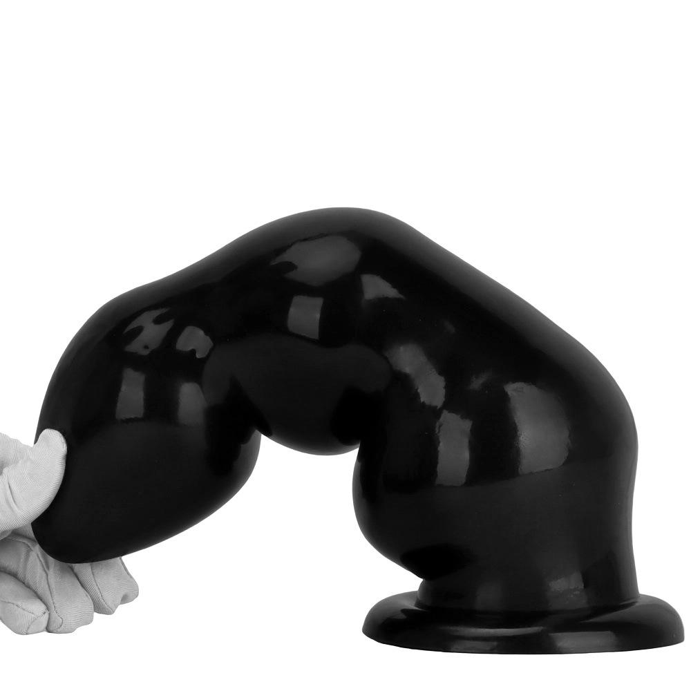 PVC Black Dildo Simulated Penis Butt Plug Fisting Sex Toy Strap On Cock Big Dick Realistic Cock BDSM
