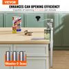 Commercial Can Opener, Heavy-Duty Manual Tabletop Cans Opener for Cans Up to 300 mm Height, Height-Adjustable Professional Can Openers with Stainless
