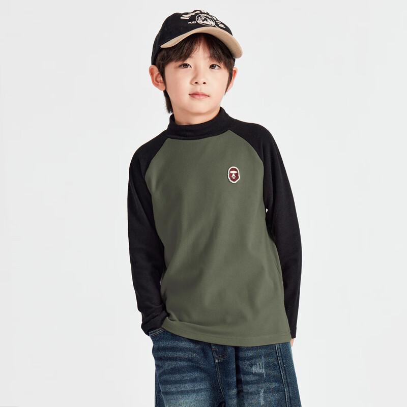 Duoduo Boys  Brushed Thermal Raglan Long-Sleeve Tee 120