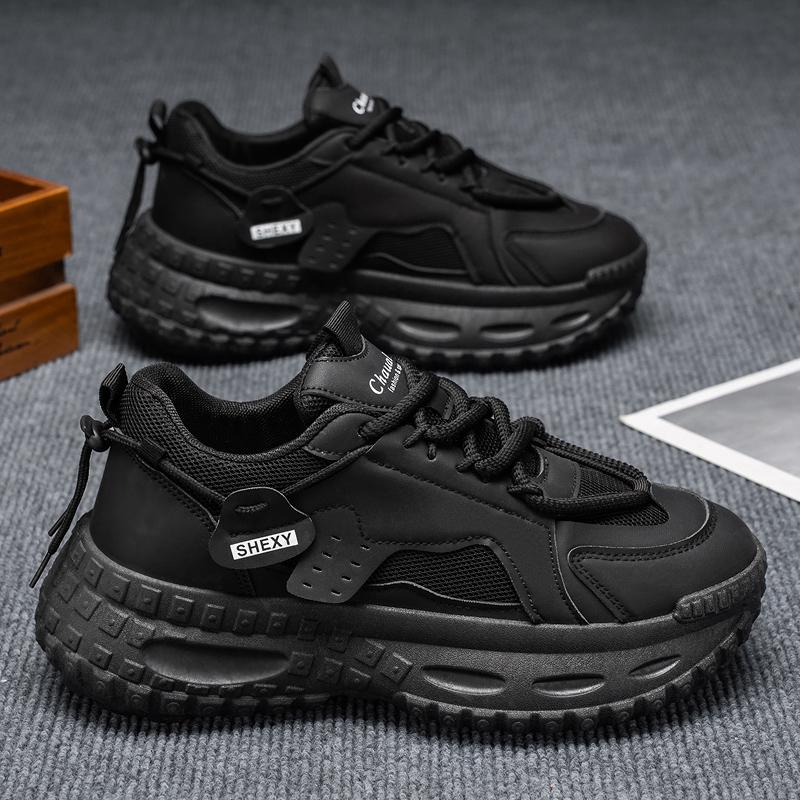 New Fashion Men 's Four Seasons Comfortable Thick Sole Shoes Students Boys GirlsTrending Soft Sole Breathable Casual Running Sneakers