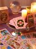 Carte dei Tarocchi Fantasy Rinascimentali 12x7 Arte Vintage Divinazione Oracolo Gioco da Tavolo Accessori Magici Lettura della Fortuna Edizione Inglese