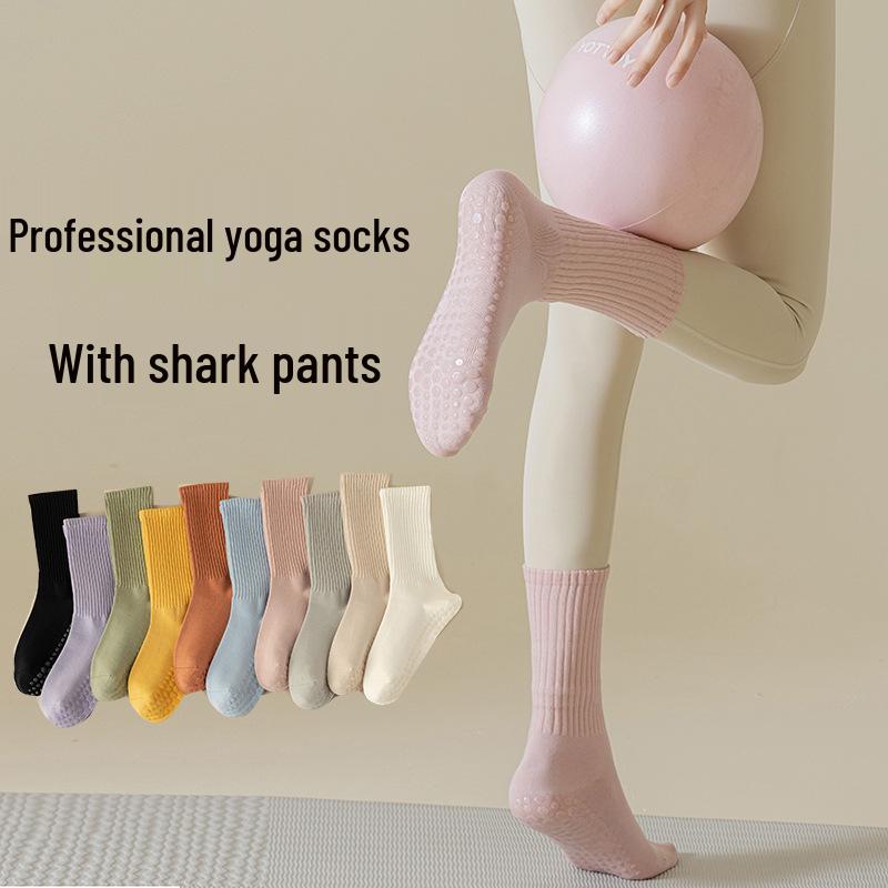 Women's Mid-Calf Seamless Anti-Slip Yoga & Pilates Socks