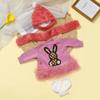 Wiedergeborene Puppenkleidung für 55cm Puppe Plüschkleid und Hosen-Set Kleidung Zubehör Für 21,65 Zoll Baby Puppe Spielzeug Kleidung Zubehör