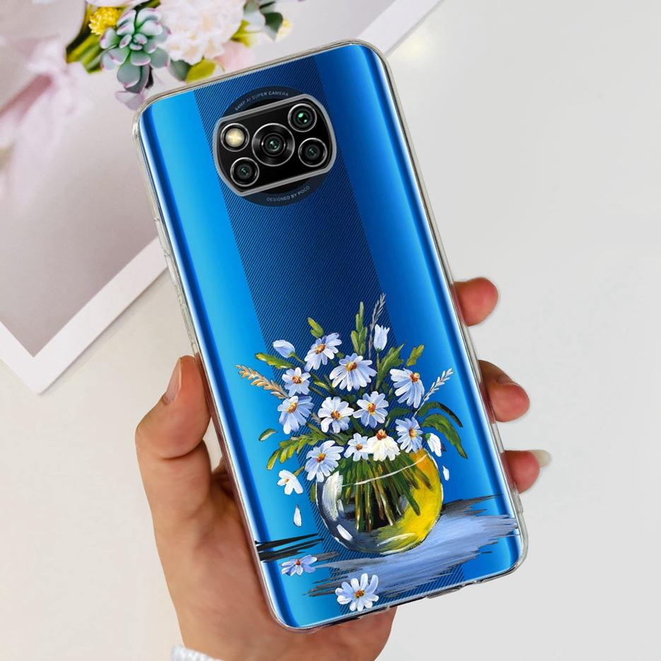 För Xiaomi Poco X3 Pro Fodral Ny Mode Målat Skydd Genomskinligt Silikon Mjukt TPU Telefonfodral För Xiaomi Poco X3 NFC PocoX3 Pro Skal
