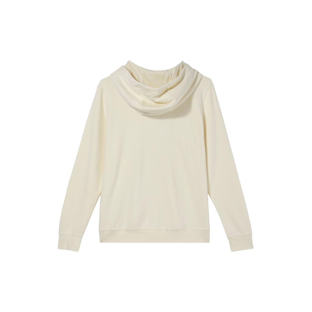 Nike Standard Fit Fleece Hoodie With Letter Logo Print Women Hoodie Beige DQ5776-113