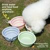 Macaron Faltschüssel, Hund raus, tragbare Faltschüssel, Haustiernapf, Futternapf, Trinknapf für draußen, Trinkwasser