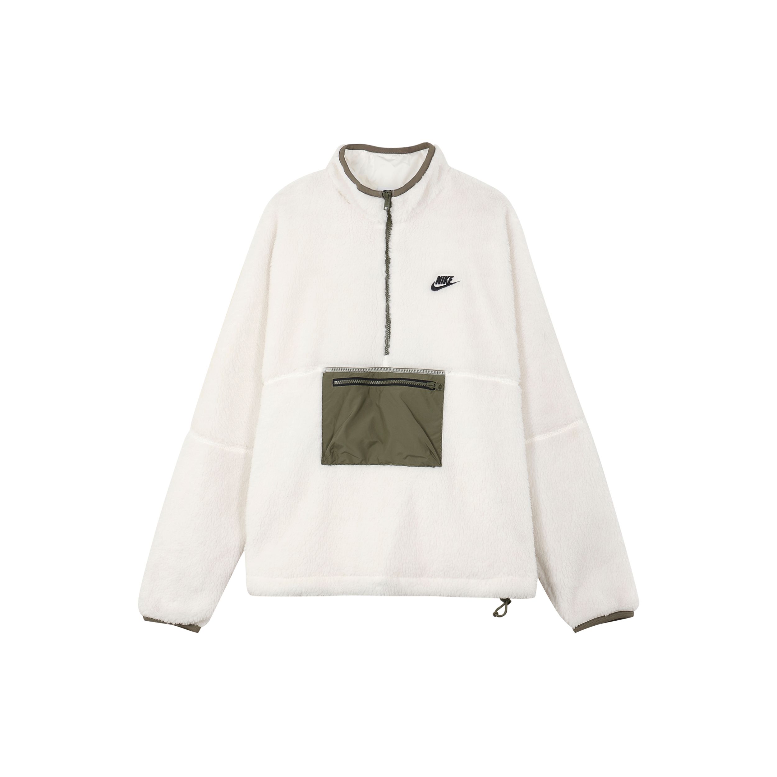Nike Sportswear Club Fleece Half Zip Sweatshirt White DQ4881-133 XL