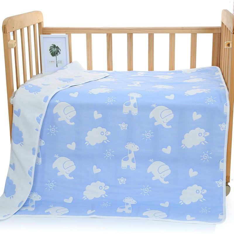 Baby Bath Towel Infant Toddler Blanket Cotton Gauze 6 Layer Muslin Wrap Newborn