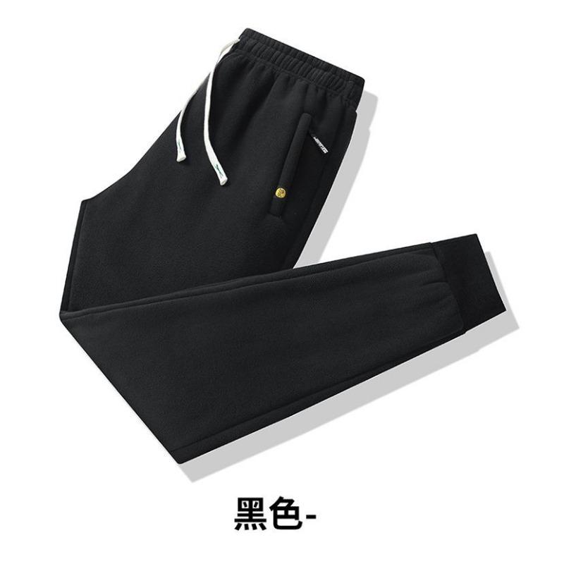 Pantalon Sherpa d'hiver pour homme, velours épaissi double face polaire chaud, pantalon décontracté d'extérieur