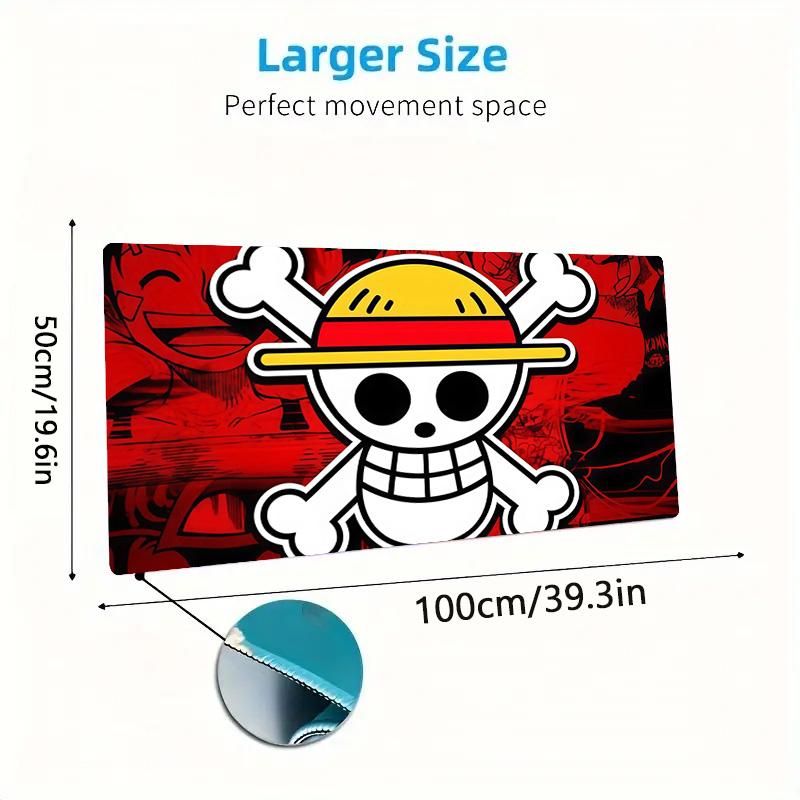 One Piece6 Print Cushion Non-slip Laptop Tablet Big Mousepad XXL Mat Mini PC Playmat With Lock edge