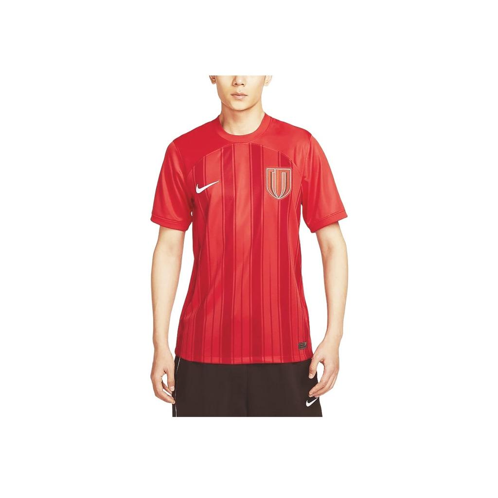 Nike Chengdu Rongcheng Home Fan Edition Logo Quick-Dry Crew Neck Pullover Casual Short Sleeve T-Shirt Men T-Shirts Red HF0684-624