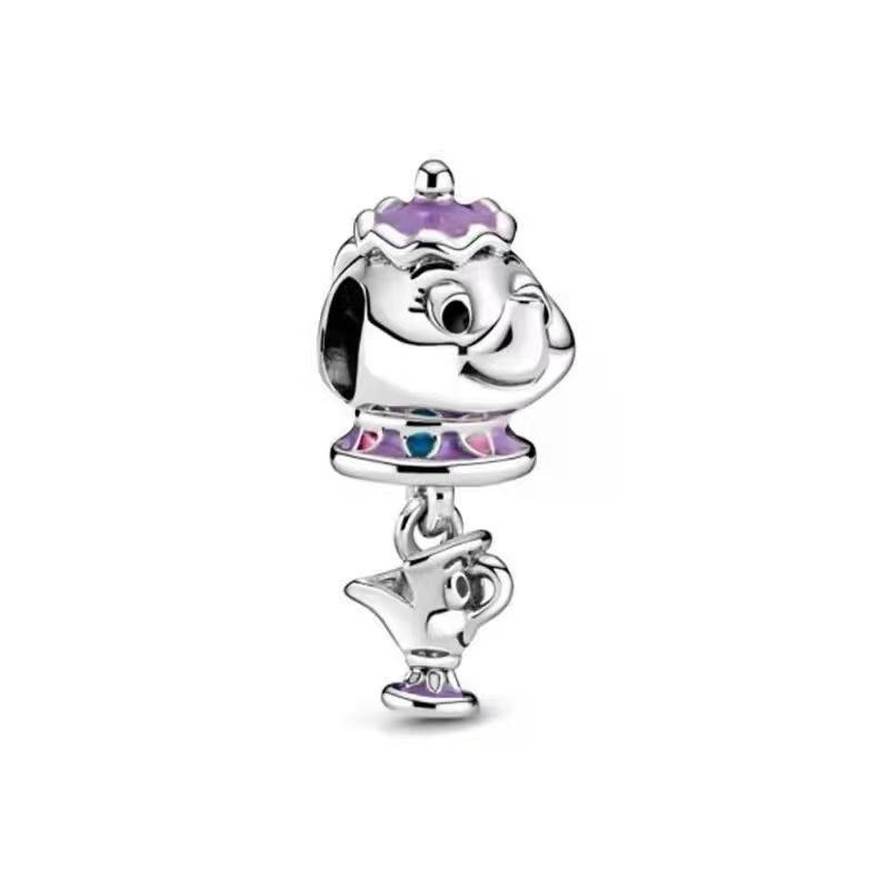 copper Do It Yourself Bead Charms Jewellery Charm Bead Charms Bracelets Mickey Minnie Princess Pumpkin Stitch Spiderman Marvel Twinkle Pandora Cute Di