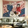 Spy Family Wall Tapestry Aesthetic Wall Hanging Printed Fabric Blanket Decorative Tapestries For Bedroom Living Room Home Decor