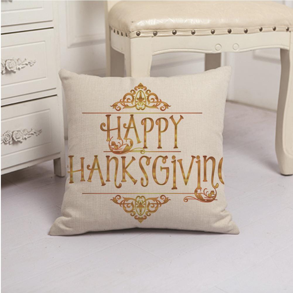 

Осенняя Подушка из льна с креативным тыквенным принтом на День Благодарения 45*45cm