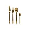 Stainless Steel Cutlery Set - DKD Home Decor - Golden - Polished - 6x2x22.8 Cm - Stain-resistant - Decor Style