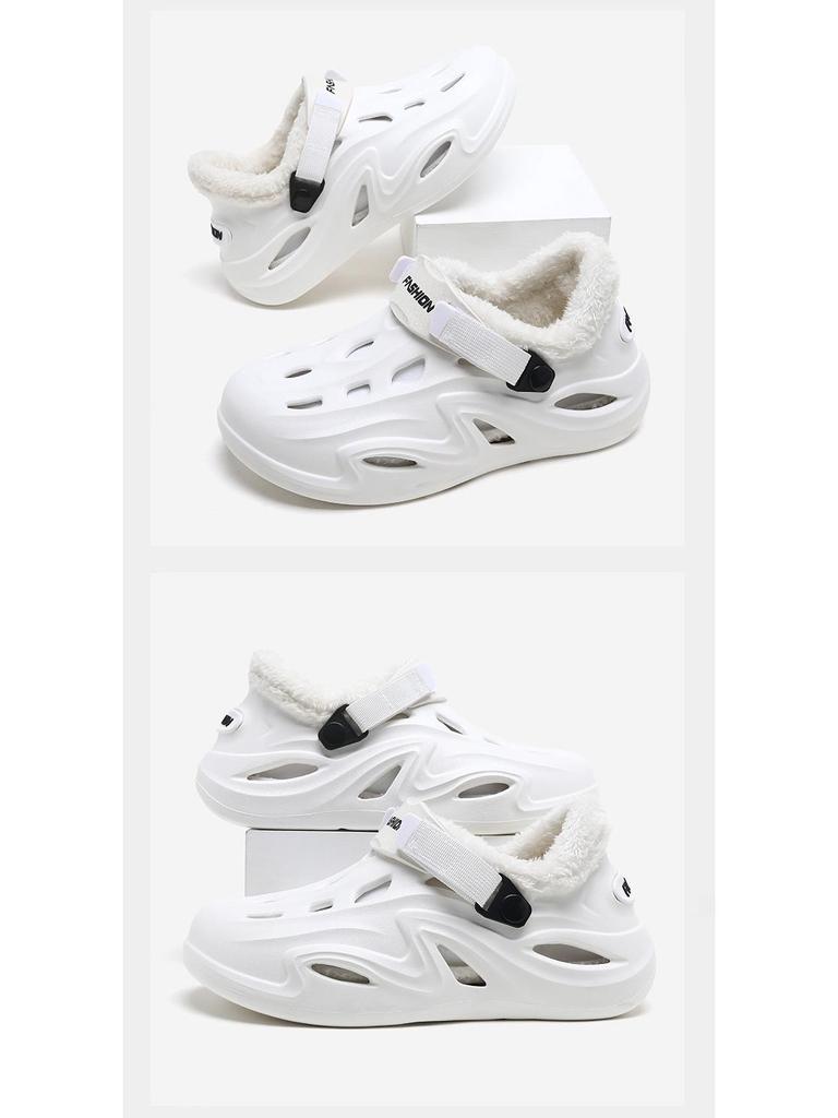 New EVA Non-Slip Lightweight Velvet Cotton Shoes for Men & Women - All-Season Outdoor Wear