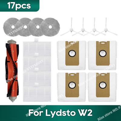 Accesorios Compatibles Para Lydsto W2, Kyvol Cybovac S60, AICLE INS-200, inic iX10 Robot Aspirador Piezas de Repuesto Bolsa de Polvo Filtro Mopa