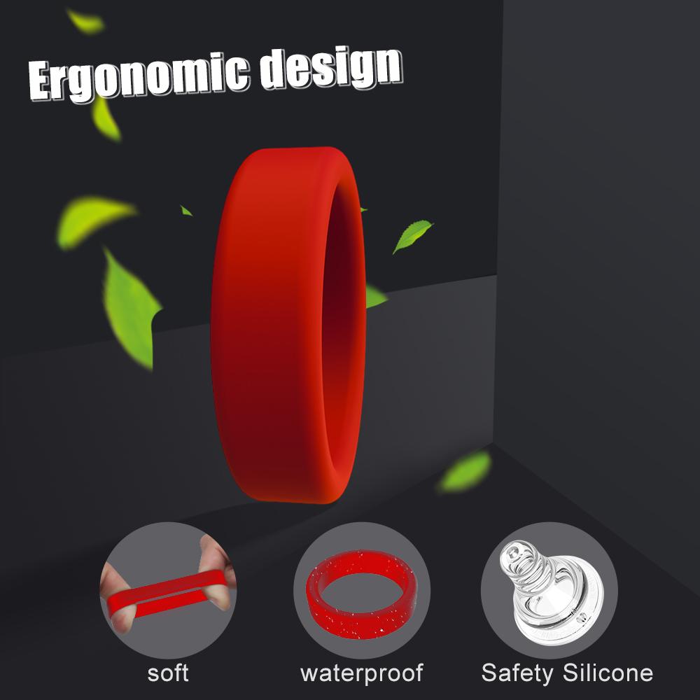 Cock Ring Durable Silicone Penis Rings Men's Delayed Ejaculation Rubber Rings Sex Toy For Men Couple Stretcher Scrotum Ring