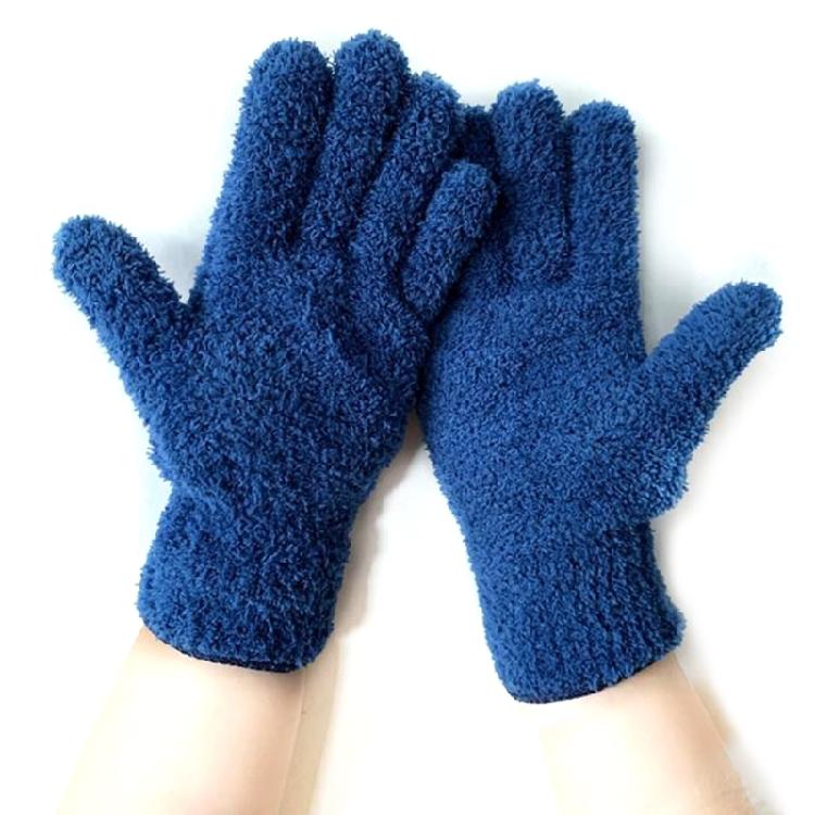 Multipurpose Dust Collection Gloves Soft Absorbent Corals Fleece For Home Cleaning Tasks Gentle On Furniture Surfaces