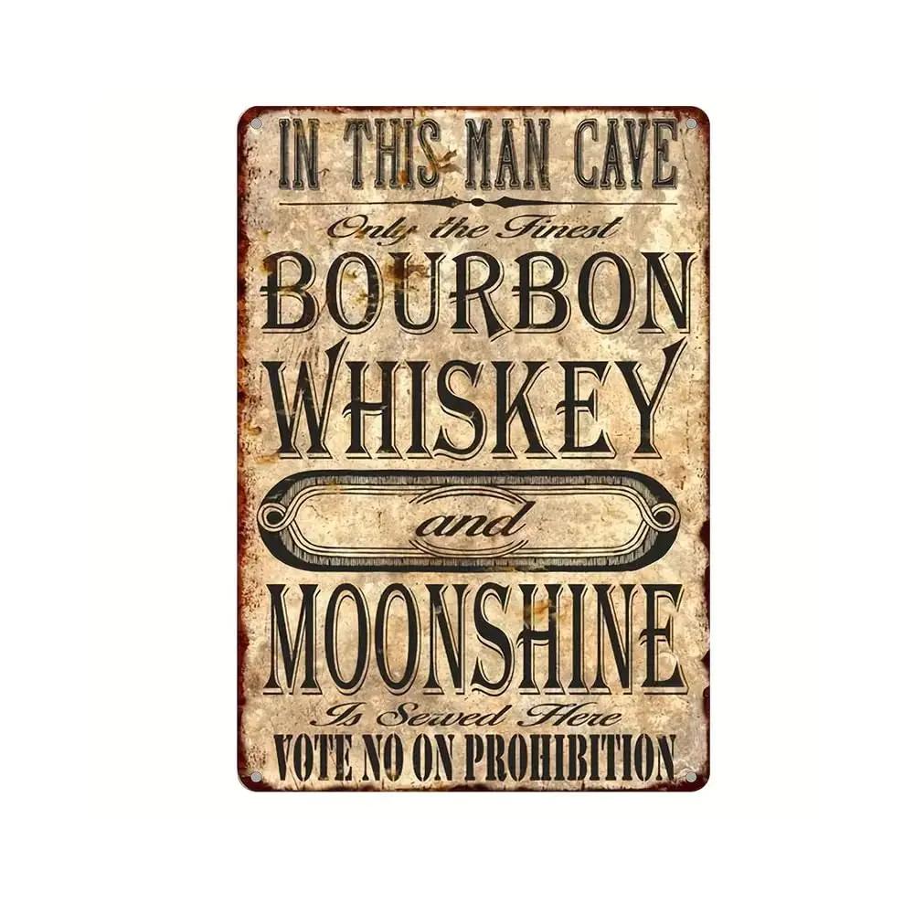 Retro plåtskylt Järnmålning - Perfekt Dekor för Toalett Restaurang Kök Bar Sportpub Café Kaffebar Man Cave Garage