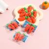 Schönes Lern-Kawai-Schreibwaren für Kinder Kreativer 3D-süßer Radiergummi Cartoon-Karotten-Radiergummi Büroaccessoires Schulbedarf
