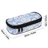 Pencil Case Compact Shape 300D Polyester Easy Open Zipper with Pen Slots Mesh Pocket and Spacious Main Compartment for Boys Girls