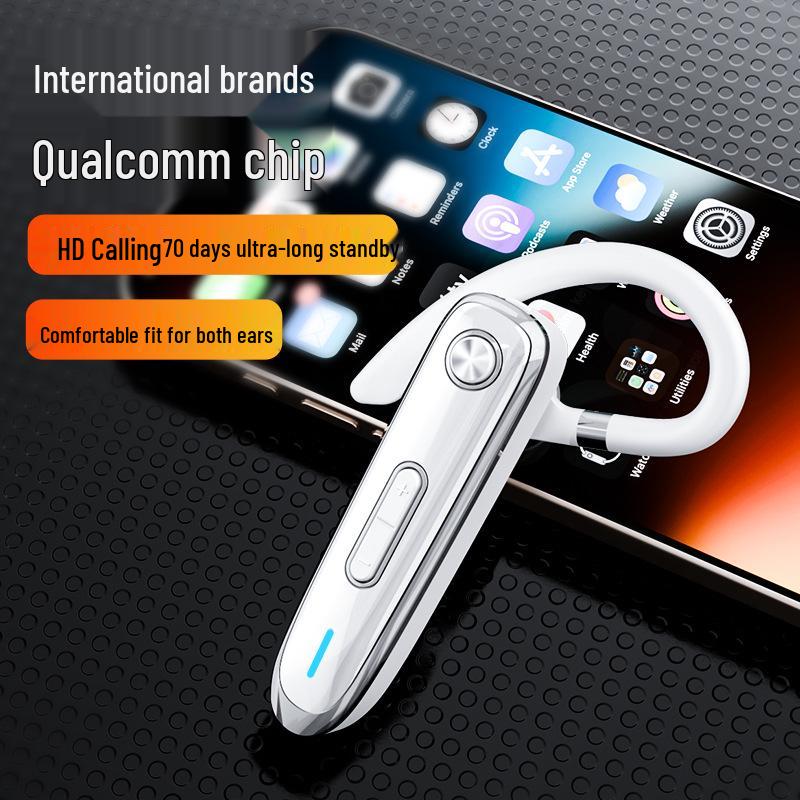 Qualcomm K3 Noise-Canceling Bluetooth Ear Hook: Long Battery Life for Business Calls