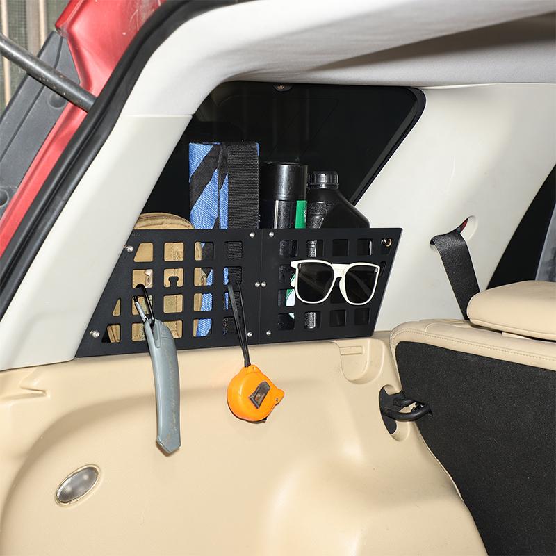Car Trunk Side Window Storage Fence Storage Shelf Organizer Rack Hanging Bracket For Land Rover Freelander 2 2007-2015